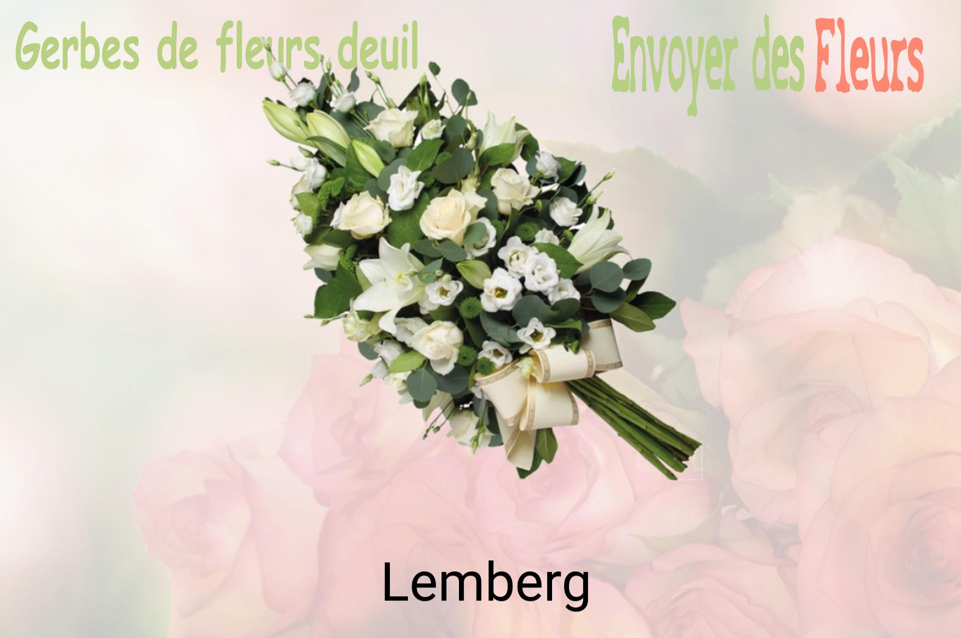 Gerbe de fleurs de deuil livrée à Lemberg